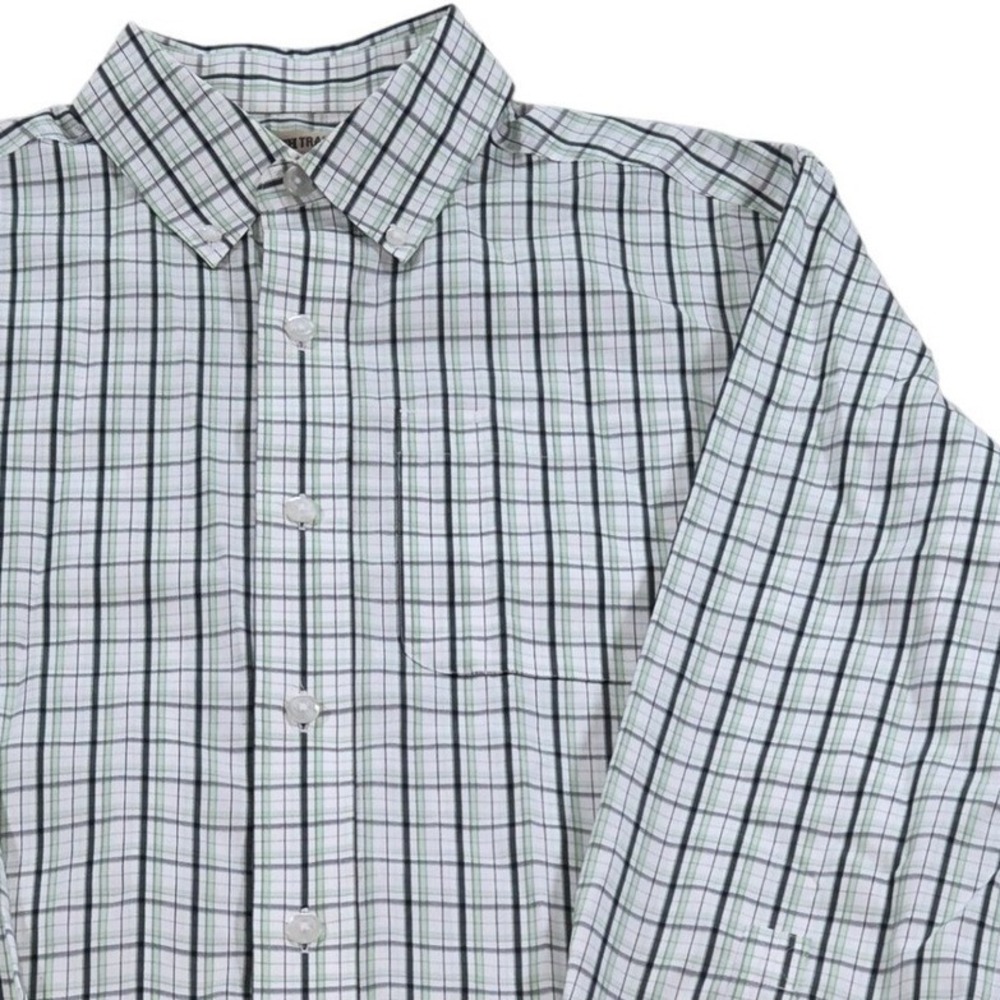 Duluth Trading Co.‎ WrinklefighterGreen Plaid Button Down Shirt Mens Small